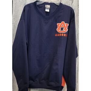 Auburn Tigers Knights Apparel Pullover‎ Shirt Men's Large Blue/Orange NCAA Logo
